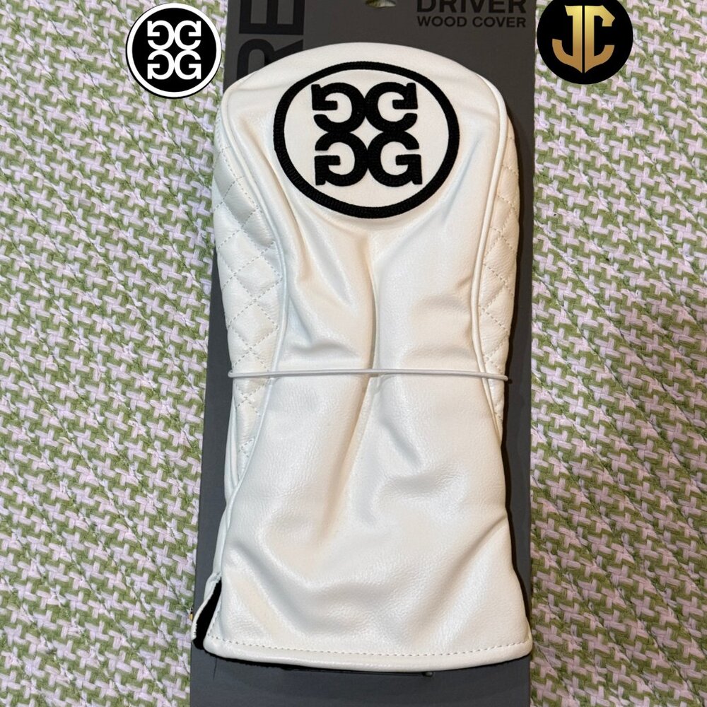 G/Fore  Golf Driver Wood Headcover White Black G4AF22A60